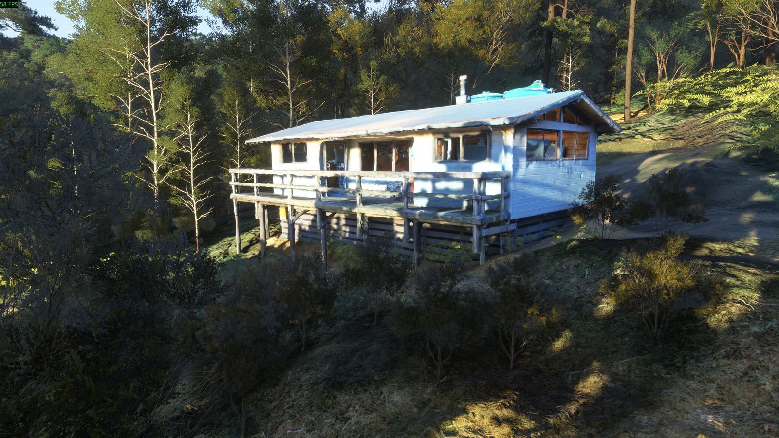 Photogrammetry render of Boyd Hut in Microsoft Flight Simulator