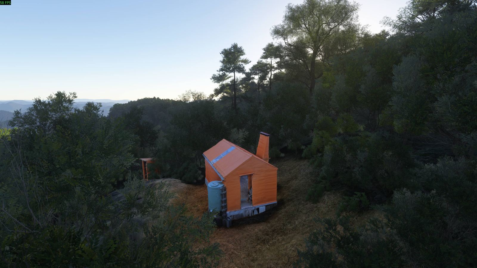 Photogrammetry render of Mangaturutu Hut in Microsoft Flight Simulator