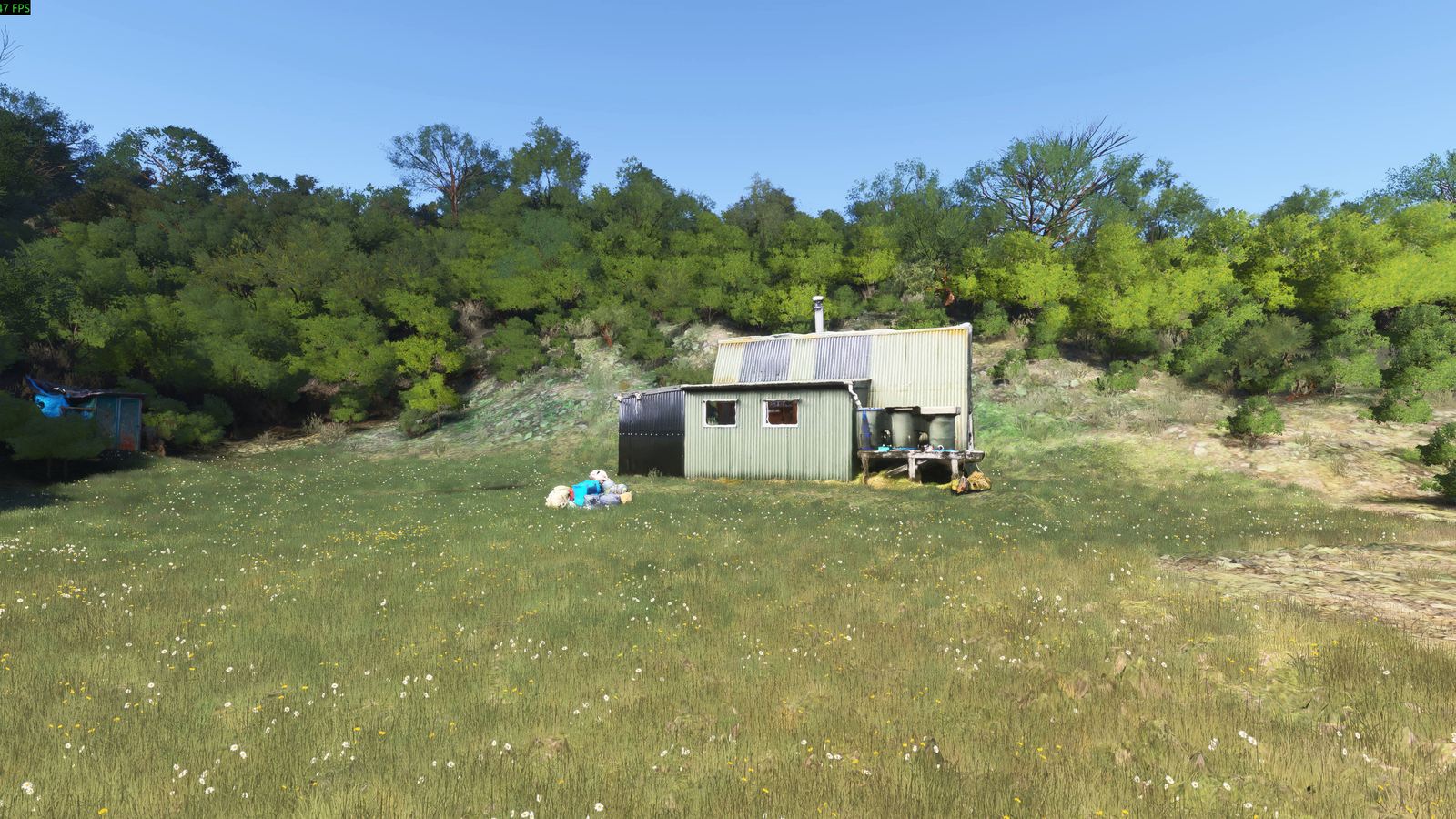 Photogrammetry render of Otupua Hut II in Microsoft Flight Simulator